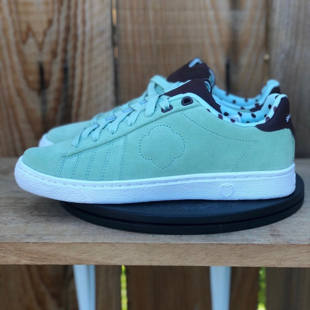 NEW NIB RARE K-Swiss X Girl Scouts Thin Mints Court '66 Varsity Low LIMITED EDTN - Picture 4 of 12
